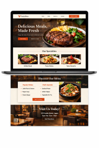 king yomi agency restaurant web design homepage
